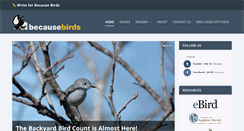 Desktop Screenshot of becausebirds.com