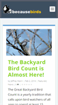 Mobile Screenshot of becausebirds.com