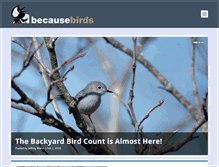 Tablet Screenshot of becausebirds.com